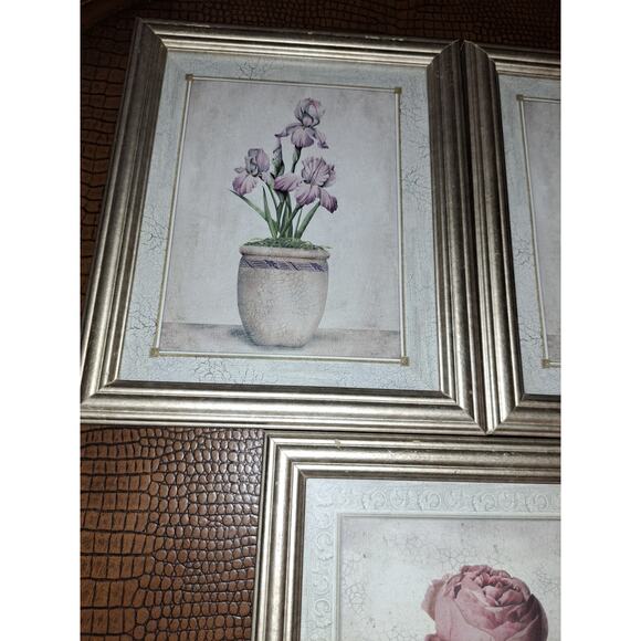 Set of 3 Floral Framed Pictures - Picture 3 of 7